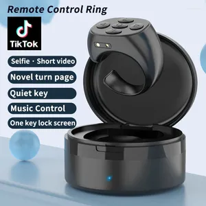 Telecomandi per Tiktok Anello di controllo con punta delle dita Bluetooth Romanzi Fumetti Gira pagina Musica App Controller Selfie Otturatore fotocamera IPhone