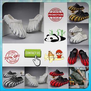 Designer casual plataforma metade chinelos verão sliders homens mulheres graffiti osso branco slides sandálias anti deslizamento resistente ao desgaste macio grosso almofada chinelo