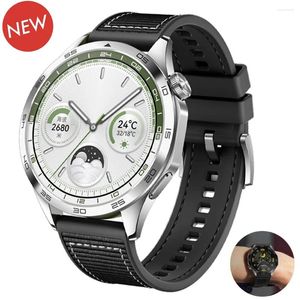 Faixas de relógio de borracha de nylon tecido pulseira para Huawei GT4/4 Pro substituição pulseira trança cinto smartwatch pulseira GT 3/4 46mm
