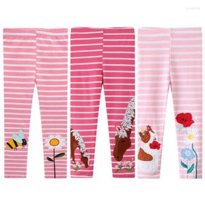 Hosen Mädchen Streifen Frühling Sommer Kinder Leggings Cartoon Tiere Baumwolle Kinder Bleistift Hosen