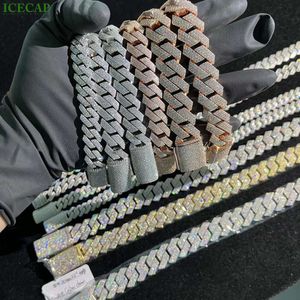 Excellent Jewelry Bracelet Hip Hop 18k Gold Plated Headpiece Chain Factory Wholesale Price Moissanite Cuban Bracelets for Men