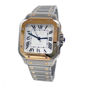 Relógio de pulso masculino de luxo Japão Mecânico Automático nova pulseira de aço inoxidável safira à prova d'água Relógio masculino w-2sa0-01-6 S-S / 18K ouro amarelo