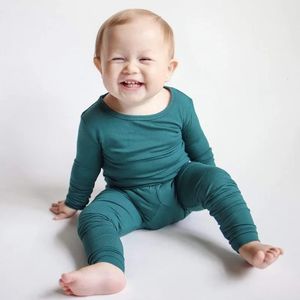 Bamboo Baby Clothes Sets For Spring Girls Home Sleepwear 1 To 2 3 4 Years Kids Boy Pajamas Children's Underwear Toddler Costume 240123