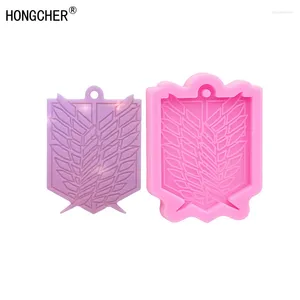 Bakningsformar Flash Freedom Wings Anime Badge Jewelry Silicone Mold Polymer Clay Epoxy Making Gadgets Cake Chocolate