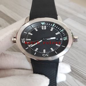 Hochwertige Herren-Sportuhr Datum IW329001 Ozean Schwarzes Zifferblatt Automatisches 316L-Stahlgehäuse Kautschukarmband 42 mm Saphir-Armbanduhren209T