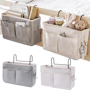 Storage Bags Bedside Hanging Organizer Pocket Bag Crib Cradle Baby Bed Desk Sofa Remote Control