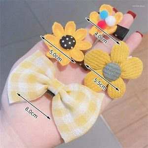 Hair Accessories Cute Clip Image Firm Skin Friendly Material Comfortable To Wear Unique Design Flower Hairpin For Children