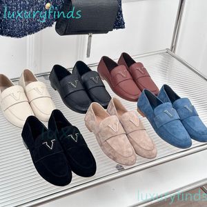 Capri Open Back Loafer Women Loafers 100％本物のレザースリッパデザイナーシューズラグジュアリーラーズフラットシューズドレスシューズサイズ35-42レザーソール折りたたみ式靴