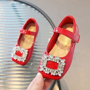 Kinder Schuhe Mädchen Leder Schuhe Frühling Kinder Perle Nette Schleife Prinzessin Schuh Schule Kind Leistung Baby Kleinkind Schuhe 240122