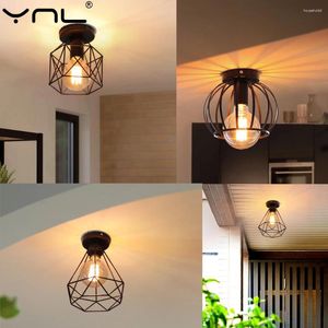 مصابيح السقف الرجعية مصابيح الممر العتيقة Edison Loft E27 Fight Fixture for Home Decor