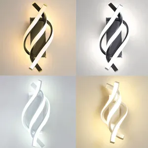 ウォールランプLEDスパイラル豪華なモダンルームコリドーの廊下階段のsconce for Home Bedside Living Lighting