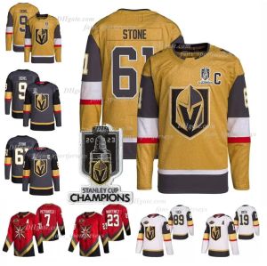 Mark Stone Hockey Jersey Vegas''golden'''knights'2023 Campeões da Copa da Stanley Jonathan Marchessault Jack Eichel Zach Whitecloud Shea Theodore William Karlsson Jerseys