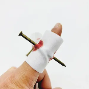 Party Decoration 2/5pcs Fake Nail Through Finger Prank Toy Kids Novelty Magic Friend Halloween Scare Trick Joke Practical Fool Jokes Gags