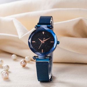 Popular Fashion Brand Women Girl Colorful color Metal steel band Magnetic buckle style quartz wrist watch Di012527
