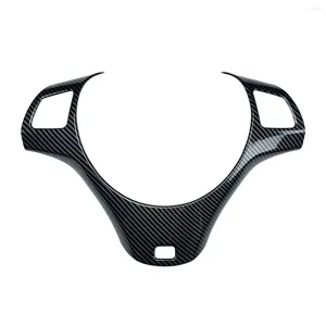 Interior Accessories LHD Carbon Fiber Car Steering Wheel Trim For -BMW 3 Series E90 E92 E93 2005-2012 Decoration Cover