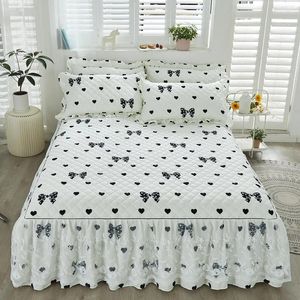Bed Skirt Cotton Double Lace Bedspread Single Thickened Cover