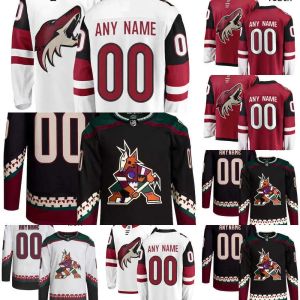 Donne da uomo personalizzato Youth Arizona Hockey'''coyotes'''Jerseys 3 Josh Brown 61 Dysin Mayo 90 J.J.Moser 2 Patrik Nemeth 51 Troy Stecher 25 Conor Timmins 4 Juuso Valimaki 39