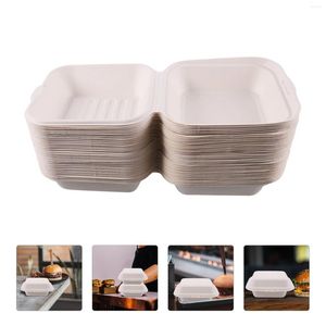 Contenitori da asporto 50 pezzi Acquista Scatole per hamburger Avvolgimento Portatorte Imballaggio versatile Food Love Snack