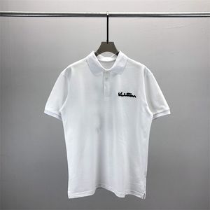 2 Mens Polos T 셔츠 패션 자수 짧은 슬리브 상단 턴 다운 칼라 티 캐주얼 폴로 셔츠 M-3XL#180