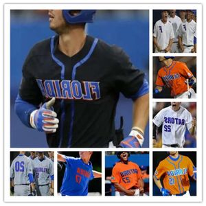 Florida College Gators Beisebol 12 Blake Reese 9 Brady Smith 44 Austin Langworthy 22 JJ Schwarz 16 Wil Dalton NCAA Stitched Jer High