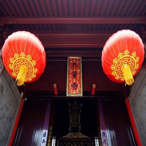2PC Chinese Red Lanterns 40cm New Year Festival Wedding Christmas Decorations Household Items Chinatown Culture Wedding254j