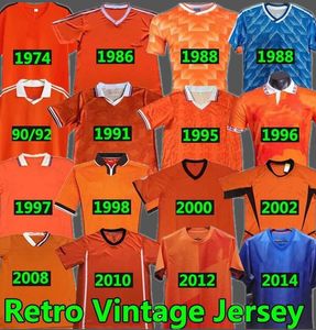 Футбольные майки Нидерландов в стиле ретро 1988 года Van Basten SNEIJDER 1974 1984 1997 1998 1994 2002 BERGKAMP 96 97 98 02 Gullit Rijkaard DAVIDS футбольная рубашка детская форма Seedorf