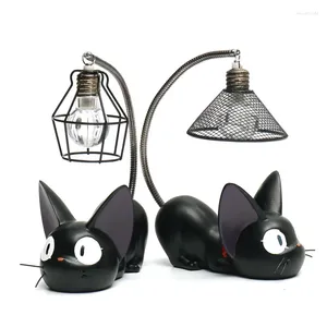 Night Lights Small Cat Light Cartoon Ornaments Collection Children Kid Bedside Reading Table Lighting Lamp Deocr Gift