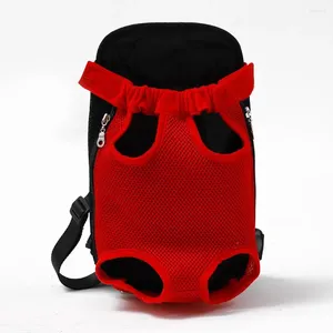 Dog Carrier Traveling Double Shoulder Portable Travel Backpack Outdoor Pet Bag Front Mesh Head Supplies
