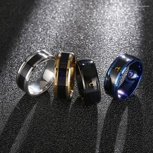 Cluster Rings Fashion Smart Finger Couple Ring For Lovers Waterproof Temperature Measurement Function Jewelry Gift Anillos