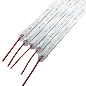 LED -stånglampor Superljust hårt styvt ljus DC12V 36 72 SMD 5630/5730 Aluminiumlegeringsremsa för skåp med ER -droppleverans Lighti Dhwez