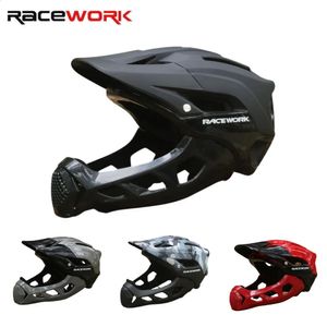 RACEWORK Bicycle Helmet for MTB Mountain Road Bike Suitable Adults Unisex Breathable Cycling Safety Cap Riding Equipment 240131