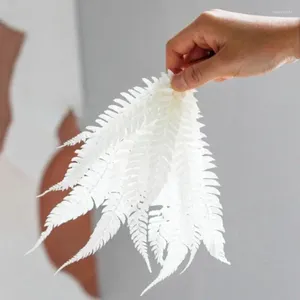 Decorative Flowers 50/100PCS Dried Preserved Alpine Fern Leaves DIY Craft Epoxy Resin Candle Nail Art Filling Making Jewellery