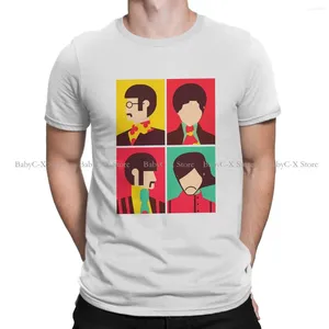 Men's T Shirts The Beatle Band TShirts Fab Four Print Shirt Hipster Tops