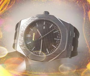 Lüks Erkek Büyük Boyut Tasarımcı Saatler 42mm Kuvars Otomatik Makine Hareketi Kauçuk Paslanmaz Çelik Işınlı Su Geçirmez Moda Bilek saati Montre De Luxe Hediyeler