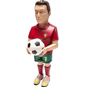 Filmspel Nytt original och självgjorda C Luo Portugal Football Team Uniform Harts Portrait Handgjorda trendprydnadsleksakar Giftlåda 28C DHMPK