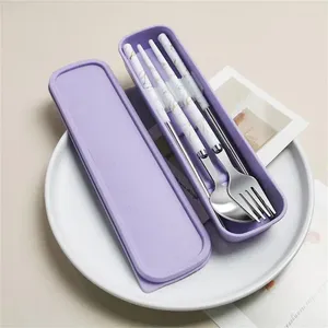 Dinnerware Sets Cutlery Set Eco-friendly Stylish High-quality Durable Convenient Stainless Steel Tableware Portable Modern