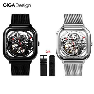 Original Xiaomi YouPin Ciga Design Watch Automatic Hollowing Mechanical Watch Male Square Mechanical Watches CYX-C7 30024553413