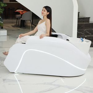 Cama cadeira de lavagem de salão de cabeleireiro cama de massagem para lavagem de cabelo terapia de água lavagem de cabelo cabeceira de cama uso em spa
