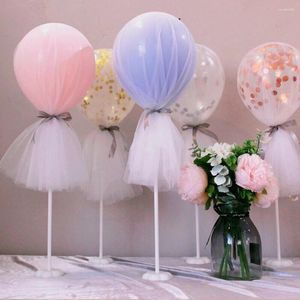 Dekoracja imprezowa 36 '' Tiulle Confetti Balloony Wedding Birthday Adult Transparent Bobo Płeć