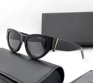 Modedesigner-Sonnenbrille M94 für Damen, Vintage, glamourös, Cat-Eye-Rahmen, Sonnenbrille, Sommer, Avantgarde-Trend-Stil, Top-Qualität, Anti-Ultraviolett, mit Box