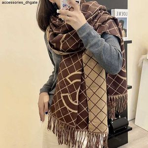 Projektant Ccity Pashmina Scarf for Women Warm Scarfs Fashion Classic naśladowanie kaszmirowania Tassel długi szal męskie szaliki