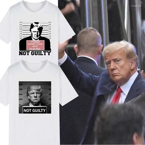 Men's T Shirts Men Clothing Donald Trump Not Guilty Mugs Limited Edition Graphic Tshirts Funny Russia Women Gift Shirt Ropa Hombre