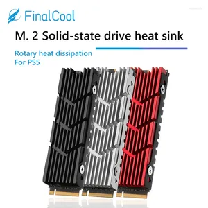 Resfriamentos de computador M2 2280 SSD Dissipador de calor M.2 NVMe Solid State Disk Drive Dissipador de calor Radiador de alumínio com almofada térmica para PC desktop PS5