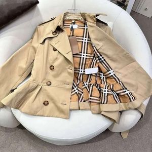 Bayan Ceket Kısa Hendek Tasarımcı Kadın Rüzgar Çeker Ceketleri Palto Çıkışları Kadın Sonbahar Kış Topları Boyut S-L 851 289