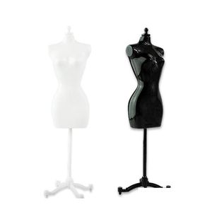 4 pezzi 2 neri 2 bianchi manichino femminile per bambola mostro vestiti Bjd display fai da te regalo di compleanno F1Nky253a