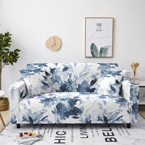 Chair Covers Chinese Style Ink Wash Flower Sofa Cover All Inclusive Elastic Dustproof And Wrinkle Resistant Universal For Multi Person Sofas