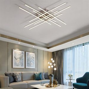 Chrome Modern LED-takkronor för vardagsrummet sovrum köksljusbelysning AC85-265V pläterings lysterarmaturer my231t