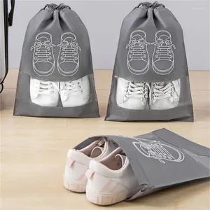 Storage Bags Shoes Closet Organizer Non-woven Travel Portable Bag Waterproof Pocket Clothing Classified Hanging