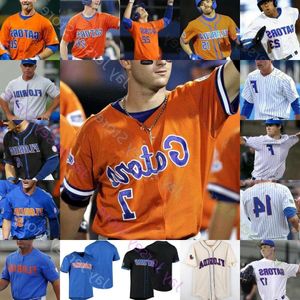 Florida Custom Gators Baseball Jersey NCAA College Austin Langworthy Cory Acton Brady Smith Ben Ben Specht David Eckstein David Ross Mike Zun High