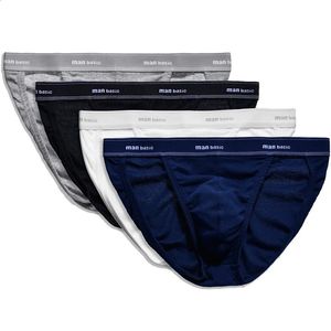 Men's Panties Cotton Underwear Pack Briefs Shorts Sexy Male Underpants Convex U Pouch Gay Man Briefs Plus Size Homewear S to 4XL 240124